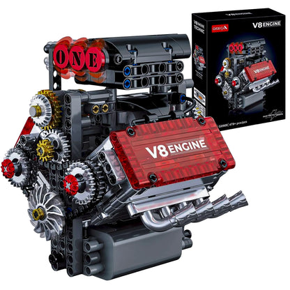 V8 Engine Model Kit (478+ Pieces)